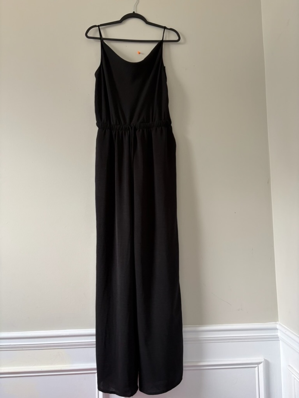 Gilli Black Spaghetti-Strap Jumpsuit